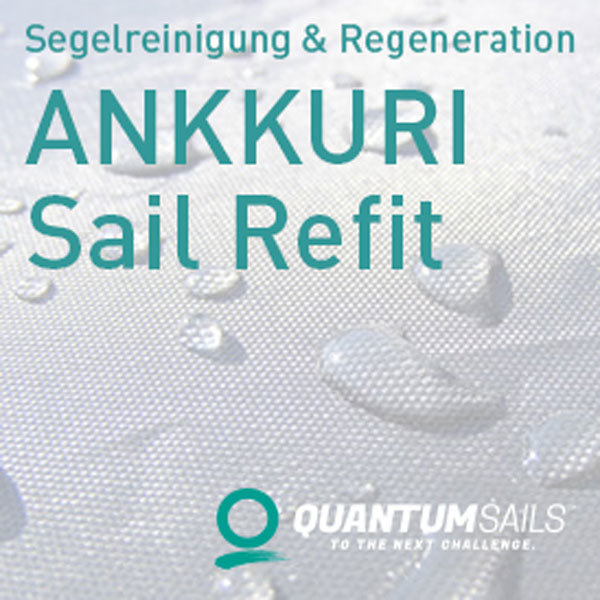 Segelwäsche-Segelreinigung-Segelrefit mit Ankkuri-Label