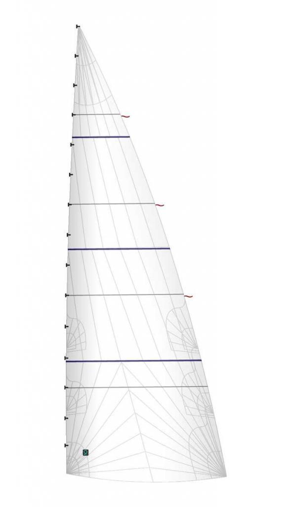 Segelschnitt-Tri-Radial-Triradial-Großsegel