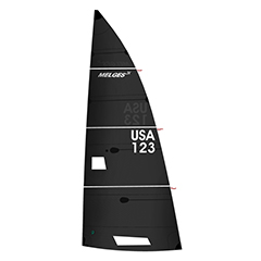 Melges 24 Fusion M VX Black Großsegel